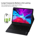 Capa para Tablet em Pele Microfibra com Teclado Bluetooth Destacável TG11BCS para iPad Pro 11 polegadas (2020), com Retroiluminação, Touchpad, Espaço para Caneta e Suporte, Teclado Preto