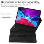 Capa para Tablet em Pele Microfibra com Teclado Bluetooth Destacável TG11BCS para iPad Pro 11 polegadas (2020), com Retroiluminação, Touchpad, Espaço para Caneta e Suporte, Teclado Preto