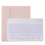 TG11BS Teclado Bluetooth Desmontável Branco Capa de Tablet em Pele Microfibra para iPad Pro 11 polegadas (2020), com Retroiluminação, Suporte e Slot para Caneta, Teclado Branco