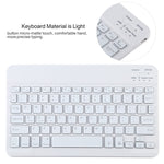 TG11BS Teclado Bluetooth Desmontável Branco Capa de Tablet em Pele Microfibra para iPad Pro 11 polegadas (2020), com Retroiluminação, Suporte e Slot para Caneta, Teclado Branco