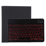 TG11BS Teclado Bluetooth Preto Desmontável + Capa de Tablet em Pele Microfibra para iPad Pro 11 polegadas (2020), com Retroiluminação, Slot para Caneta e Suporte, Teclado Preto