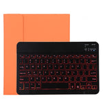 TG11BS Teclado Bluetooth Preto Desmontável + Capa de Tablet em Pele Microfibra para iPad Pro 11 polegadas (2020), com Retroiluminação, Slot para Caneta e Suporte, Teclado Preto
