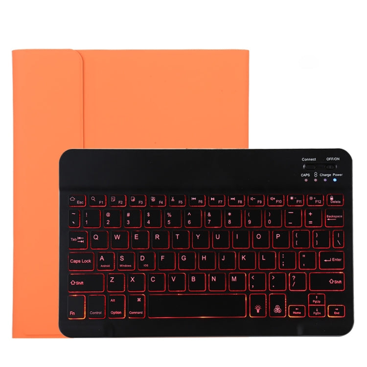 TG11BS Teclado Bluetooth Preto Desmontável + Capa de Tablet em Pele Microfibra para iPad Pro 11 polegadas (2020), com Retroiluminação, Slot para Caneta e Suporte, Teclado Preto