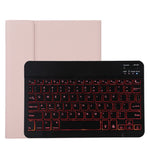 TG11BS Teclado Bluetooth Preto Desmontável + Capa de Tablet em Pele Microfibra para iPad Pro 11 polegadas (2020), com Retroiluminação, Slot para Caneta e Suporte, Teclado Preto