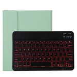 TG11BS Teclado Bluetooth Preto Desmontável + Capa de Tablet em Pele Microfibra para iPad Pro 11 polegadas (2020), com Retroiluminação, Slot para Caneta e Suporte, Teclado Preto