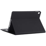 TG-102BCS Teclado Bluetooth Preto Desmontável + Capa de Tablet em Pele Microfibra para iPad 10.2 polegadas / iPad Air (2019), com Touchpad, Retroiluminação, Slot para Caneta e Suporte, Teclado Preto