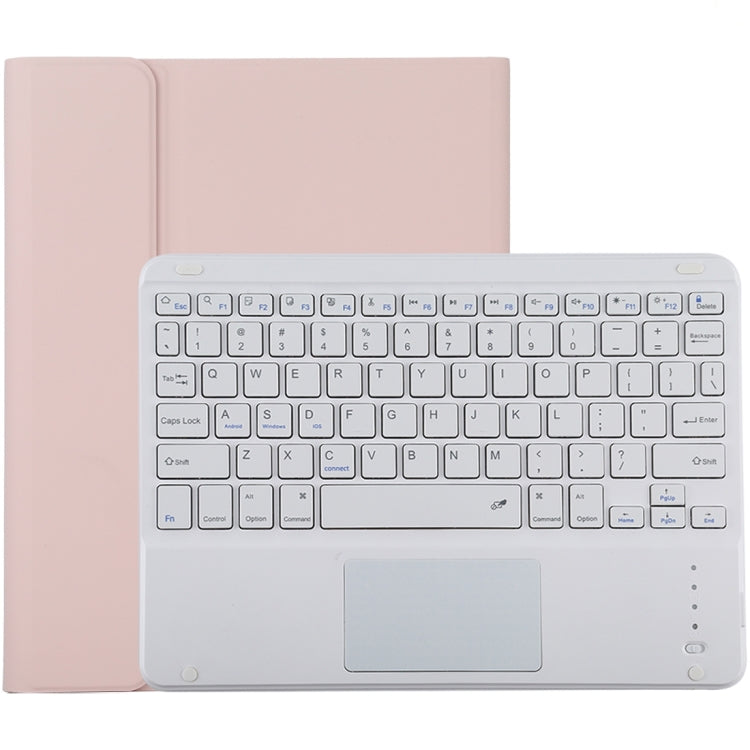 Capa para Tablet em Pele Microfibra com Teclado Bluetooth Destacável TG-102BC para iPad 10.2 polegadas / iPad Air (2019), com Touchpad, Espaço para Caneta e Suporte, Teclado Branco