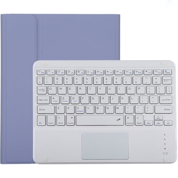 Capa para Tablet em Pele Microfibra com Teclado Bluetooth Destacável TG-102BC para iPad 10.2 polegadas / iPad Air (2019), com Touchpad, Espaço para Caneta e Suporte, Teclado Branco