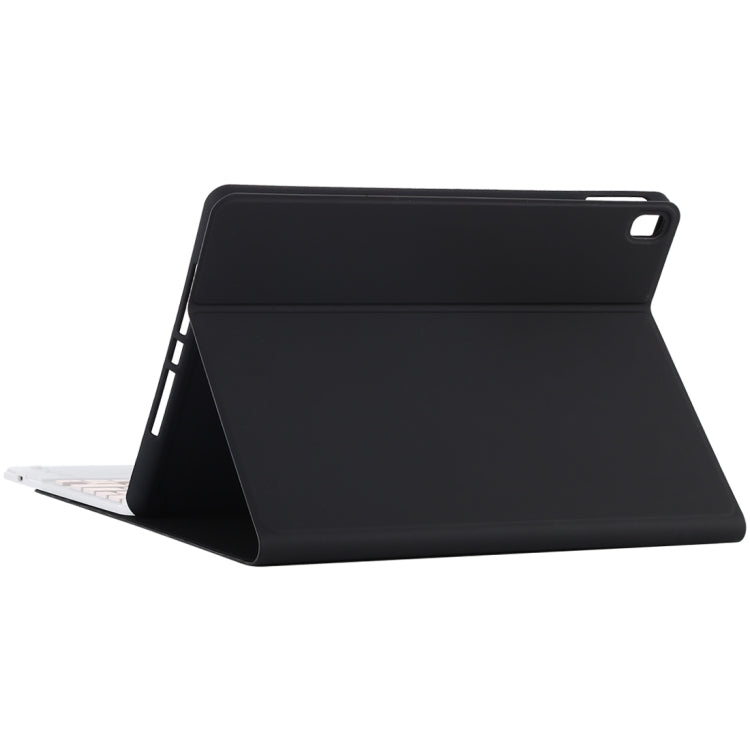 Teclado Bluetooth Desmontável TG-102BC Rosa + Capa de Tablet em Pele Microfibra para iPad 10.2 polegadas / iPad Air (2019), com Touch Pad, Suporte para Caneta e Suporte, Teclado Rosa