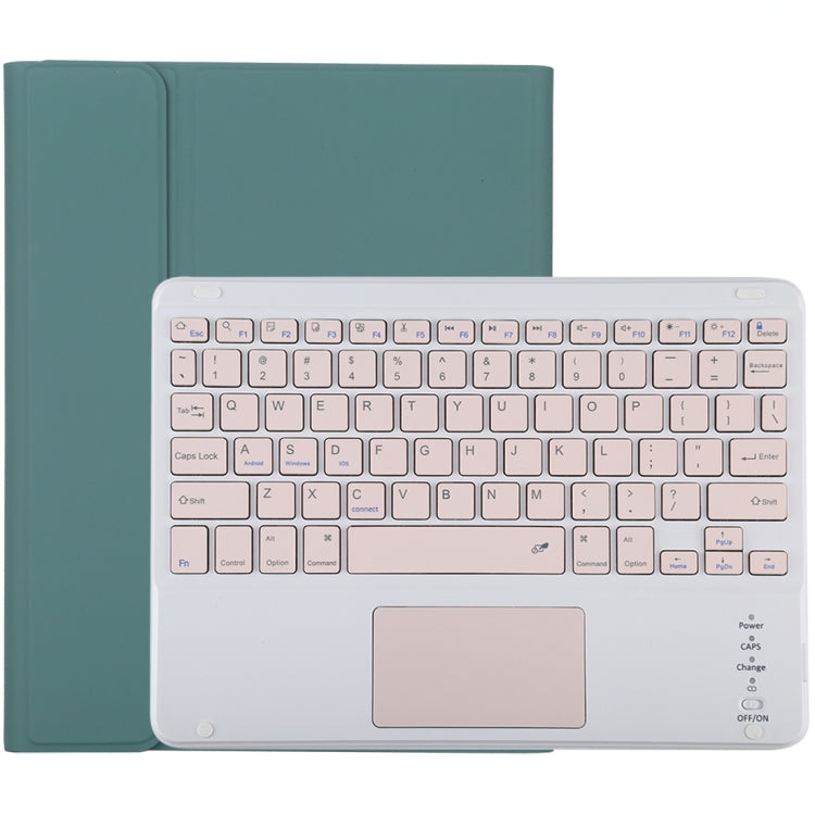 Teclado Bluetooth Desmontável TG-102BC Rosa + Capa de Tablet em Pele Microfibra para iPad 10.2 polegadas / iPad Air (2019), com Touch Pad, Suporte para Caneta e Suporte, Teclado Rosa