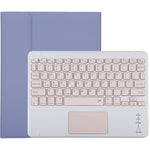 Teclado Bluetooth Desmontável TG-102BC Rosa + Capa de Tablet em Pele Microfibra para iPad 10.2 polegadas / iPad Air (2019), com Touch Pad, Suporte para Caneta e Suporte, Teclado Rosa