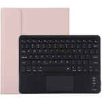 Teclado Bluetooth preto destacável TG-102BC + Capa de tablet em pele de microfibra para iPad 10,2 polegadas / iPad Air (2019), com touchpad, suporte para caneta e suporte, TG-102BC