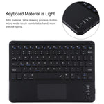TG97BC Teclado Bluetooth Preto Destacável + Capa de Tablet em Pele Microfibra para iPad 9.7 polegadas, com Touch Pad & Suporte para Caneta, TG97BC