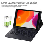 TG97BC Teclado Bluetooth Preto Destacável + Capa de Tablet em Pele Microfibra para iPad 9.7 polegadas, com Touch Pad & Suporte para Caneta, TG97BC
