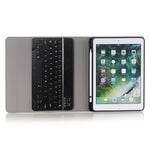 A102B para iPad 10,2 polegadas 2019 Teclado Bluetooth destacável ultrafino Capa de tablet em pele com suporte e suporte para caneta, A102B Preto, A102B Dourado, A102B Azul, A102B Rosa Dourado