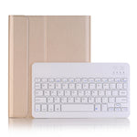 A102B para iPad 10,2 polegadas 2019 Teclado Bluetooth destacável ultrafino Capa de tablet em pele com suporte e suporte para caneta, A102B Preto, A102B Dourado, A102B Azul, A102B Rosa Dourado