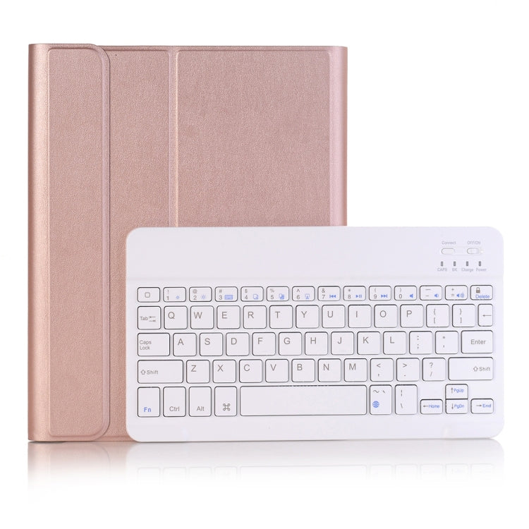 A102B para iPad 10,2 polegadas 2019 Teclado Bluetooth destacável ultrafino Capa de tablet em pele com suporte e suporte para caneta, A102B Preto, A102B Dourado, A102B Azul, A102B Rosa Dourado