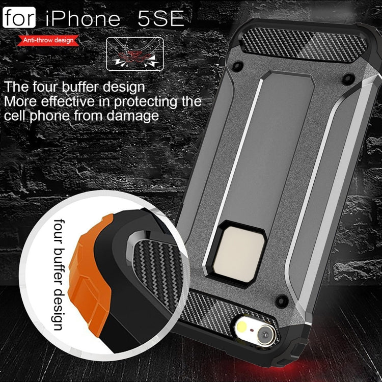 Tough Armor TPU + PC Combination Case for iPhone SE & 5 & 5s, For 5 & iPhone 5S & iPhone SE