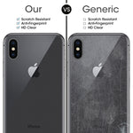 For iPhone X / XS Transparent Tempered Glass Back Screen Protector, For X