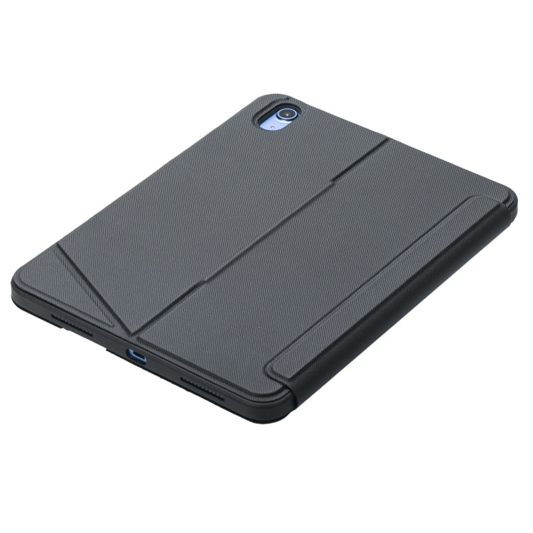 T10-AS Para iPad 11 2025 / iPad 10ª Geração 10.9 2022 Teclado Bluetooth Tipo Dividido com Retroiluminação e Toque, Capa em Pele, T10-A