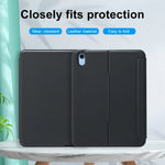 T10-AS Para iPad 11 2025 / iPad 10ª Geração 10.9 2022 Teclado Bluetooth Tipo Dividido com Retroiluminação e Toque, Capa em Pele, T10-A