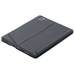T129-AS para iPad Air 13 2025 / Pro 12,9 2022 / 2021 / 2020 / 2018 Teclado Bluetooth dividido com retroiluminação tátil Capa de pele, T129-AS