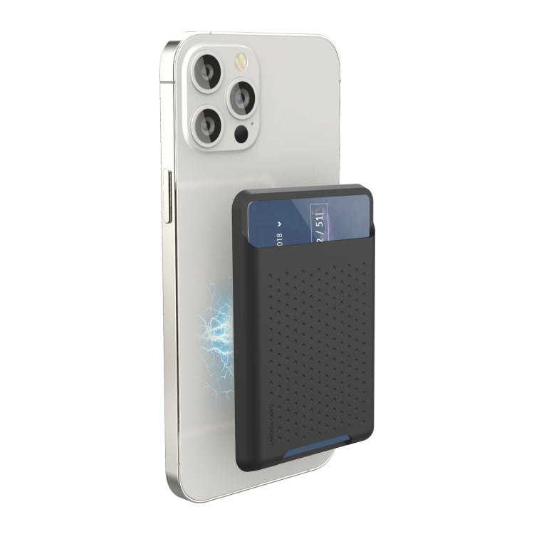 Bolsa Carteira de Silicone para Série iPhone 13 / Série iPhone 12 Porta Cartões Anti-Desmagnetização Adesivo Magnético Magsafing