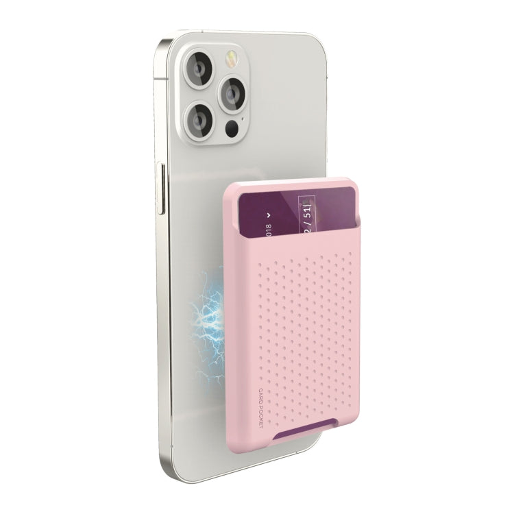 Bolsa Carteira de Silicone para Série iPhone 13 / Série iPhone 12 Porta Cartões Anti-Desmagnetização Adesivo Magnético Magsafing