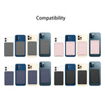 Bolsa Carteira de Silicone para Série iPhone 13 / Série iPhone 12 Porta Cartões Anti-Desmagnetização Adesivo Magnético Magsafing