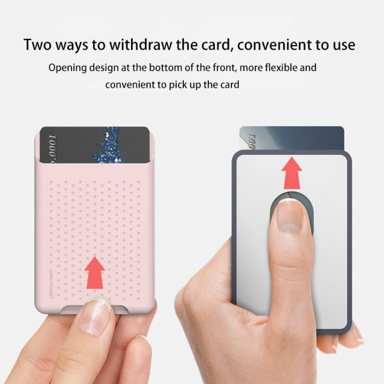 Bolsa Carteira de Silicone para Série iPhone 13 / Série iPhone 12 Porta Cartões Anti-Desmagnetização Adesivo Magnético Magsafing