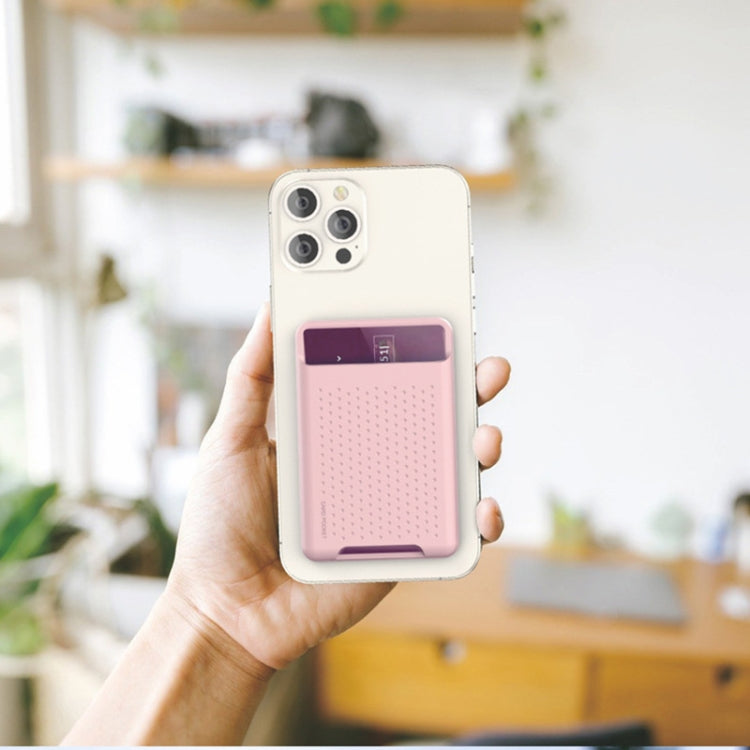 Bolsa Carteira de Silicone para Série iPhone 13 / Série iPhone 12 Porta Cartões Anti-Desmagnetização Adesivo Magnético Magsafing