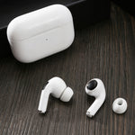 1 Par de Auriculares Sem Fios com Ponteiras de Silicone Substituíveis para AirPods Pro