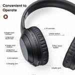 Auricular Sem Fios ROCK Space O2 HiFi Bluetooth 5.0 com Microfone, Suporta Cartão TF, Space O2