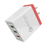 Carregador Rápido de Viagem AR-QC-03 com 3 Portas USB 2.1A, Plugue US, AR-QC-03 US, Plugue AR-QC-03 US Azul