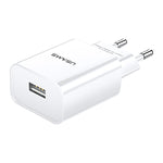 Carregador de Viagem USB Único USAMS US-CC075 T18 2.1A, Ficha UE, Ficha UE