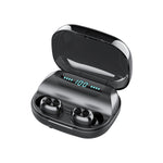 Auricular Bluetooth TWS 263 CVC8.0 com Cancelamento de Ruído e Caixa de Carregamento, Suporta Toque, Ecrã LED de Bateria Três Telas, Suporte para Telemóvel, Power Bank, Chamada HD e Assistente de Voz, 263