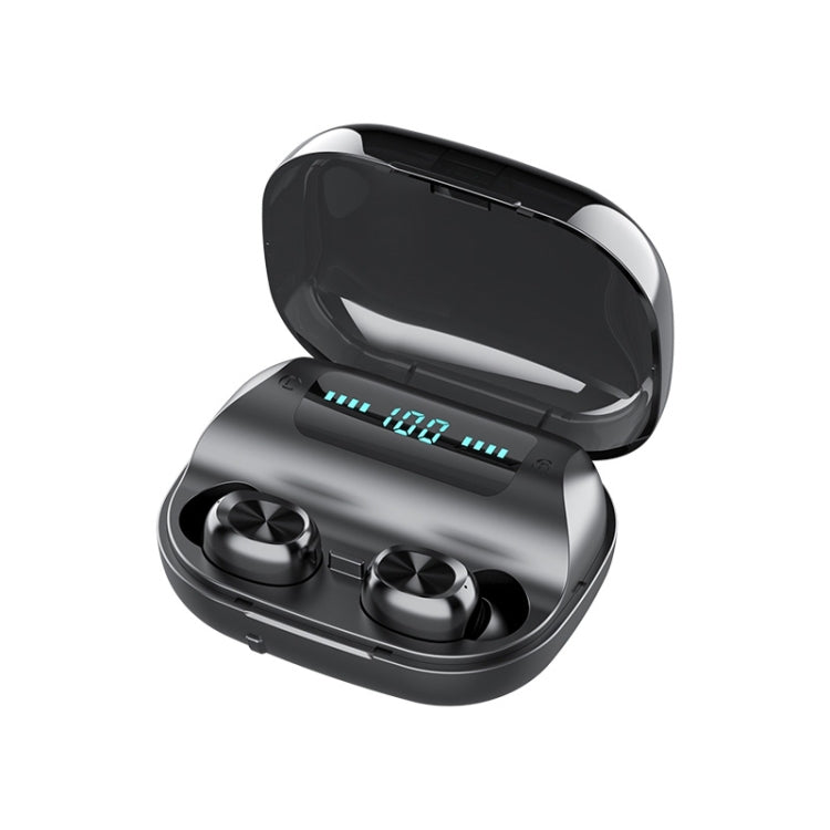Auricular Bluetooth TWS 263 CVC8.0 com Cancelamento de Ruído e Caixa de Carregamento, Suporta Toque, Ecrã LED de Bateria Três Telas, Suporte para Telemóvel, Power Bank, Chamada HD e Assistente de Voz, 263