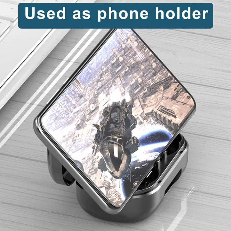 Auricular Bluetooth TWS 263 CVC8.0 com Cancelamento de Ruído e Caixa de Carregamento, Suporta Toque, Ecrã LED de Bateria Três Telas, Suporte para Telemóvel, Power Bank, Chamada HD e Assistente de Voz, 263