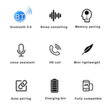 Auricular Bluetooth TWS 263 CVC8.0 com Cancelamento de Ruído e Caixa de Carregamento, Suporta Toque, Ecrã LED de Bateria Três Telas, Suporte para Telemóvel, Power Bank, Chamada HD e Assistente de Voz, 263