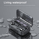 Auricular Bluetooth TWS 278 com Cancelamento Ativo de Ruído, Caixa de Carregamento, Ecrã Digital LED, Luzes Respiratórias, Chamada e Assistente de Voz, 278 Preto, 278 Branco