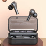 Auricular Bluetooth TWS 278 com Cancelamento Ativo de Ruído, Caixa de Carregamento, Ecrã Digital LED, Luzes Respiratórias, Chamada e Assistente de Voz, 278 Preto, 278 Branco