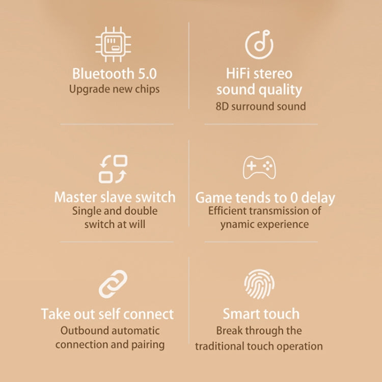 Auricular Bluetooth TWS 278 com Cancelamento Ativo de Ruído, Caixa de Carregamento, Ecrã Digital LED, Luzes Respiratórias, Chamada e Assistente de Voz, 278 Preto, 278 Branco