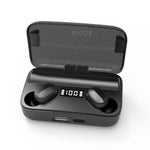 Auricular Bluetooth A9 TWS com Cancelamento de Ruído Duplo CVC8.0 e DSP, Caixa de Carregamento Magnética e Ecrã Digital LED, Suporte a Toque, Chamada HD, Siri e Power Bank, A9