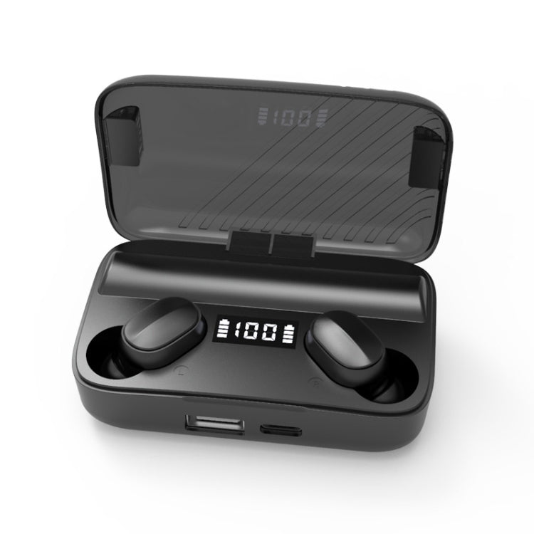 Auricular Bluetooth A9 TWS com Cancelamento de Ruído Duplo CVC8.0 e DSP, Caixa de Carregamento Magnética e Ecrã Digital LED, Suporte a Toque, Chamada HD, Siri e Power Bank, A9