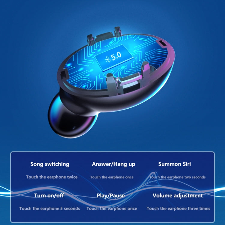 Auricular Bluetooth A9 TWS com Cancelamento de Ruído Duplo CVC8.0 e DSP, Caixa de Carregamento Magnética e Ecrã Digital LED, Suporte a Toque, Chamada HD, Siri e Power Bank, A9