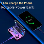 Auricular Bluetooth A9 TWS com Cancelamento de Ruído Duplo CVC8.0 e DSP, Caixa de Carregamento Magnética e Ecrã Digital LED, Suporte a Toque, Chamada HD, Siri e Power Bank, A9