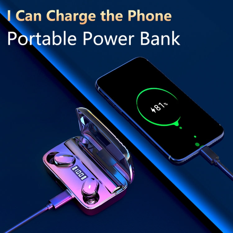 Auricular Bluetooth A9 TWS com Cancelamento de Ruído Duplo CVC8.0 e DSP, Caixa de Carregamento Magnética e Ecrã Digital LED, Suporte a Toque, Chamada HD, Siri e Power Bank, A9