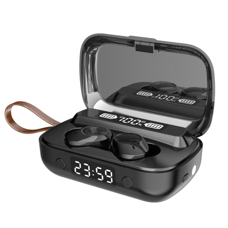 Auricular Bluetooth A13 TWS com Cancelamento de Ruído Duplo CVC8.0 e DSP, Toque, Caixa de Carregamento, Suporte a Ecrã Digital LED, Relógio, Lanterna, Chamada HD, Siri e Power Bank, A13