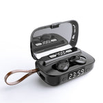 Auricular Bluetooth A13 TWS com Cancelamento de Ruído Duplo CVC8.0 e DSP, Toque, Caixa de Carregamento, Suporte a Ecrã Digital LED, Relógio, Lanterna, Chamada HD, Siri e Power Bank, A13