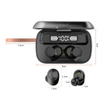 Auricular Bluetooth A13 TWS com Cancelamento de Ruído Duplo CVC8.0 e DSP, Toque, Caixa de Carregamento, Suporte a Ecrã Digital LED, Relógio, Lanterna, Chamada HD, Siri e Power Bank, A13